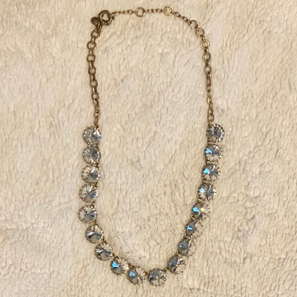 Gold/Crystal Colored Necklace - Picture 1 of 3